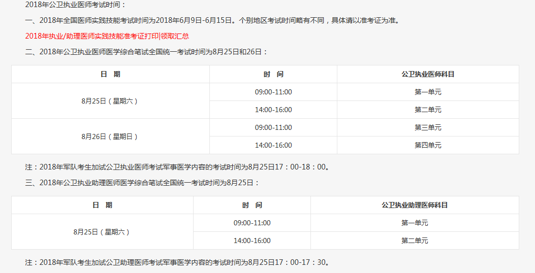 【浙江】2019公卫执业医师考试时间？