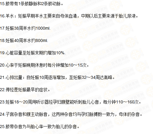 2019年临床助理医师笔试冲刺复习提分必背考点速记（三）